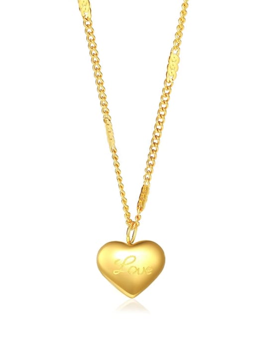 J$L  Steel Jewelry Stainless steel Heart Letter Vintage Necklace 0