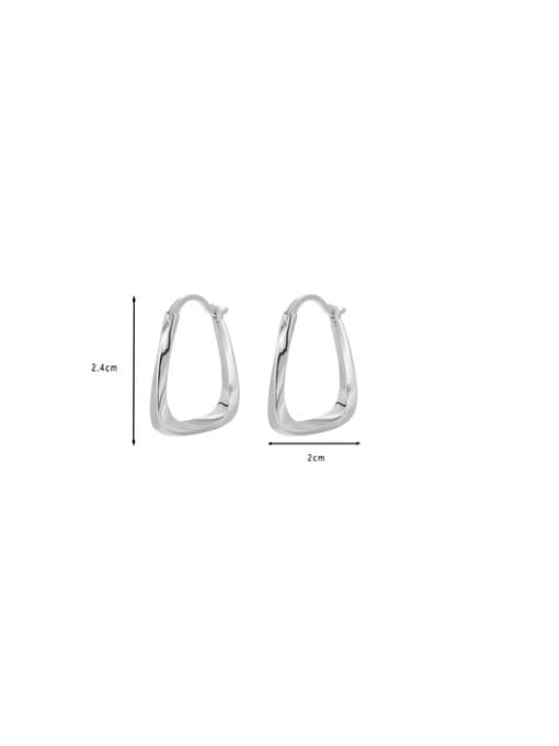 Clioro Brass Geometric Trend Stud Earring 2