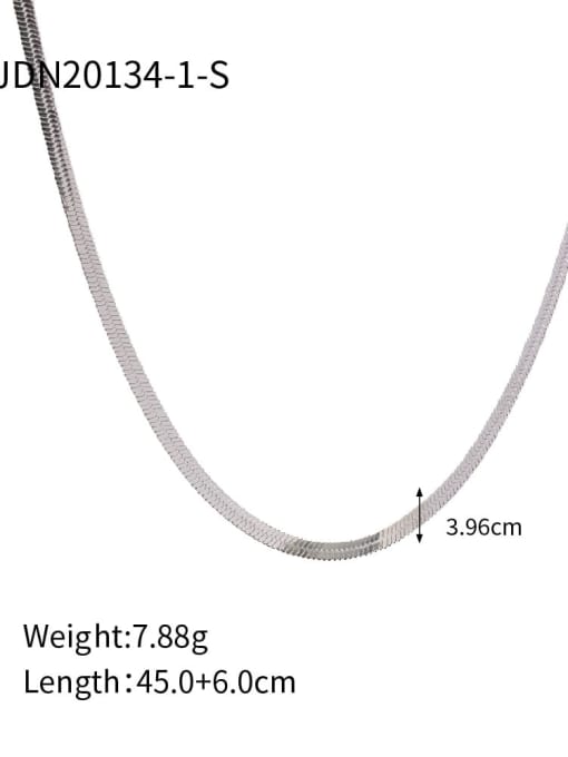 JDN20134 1 S Stainless steel Geometric Hip Hop Link Necklace