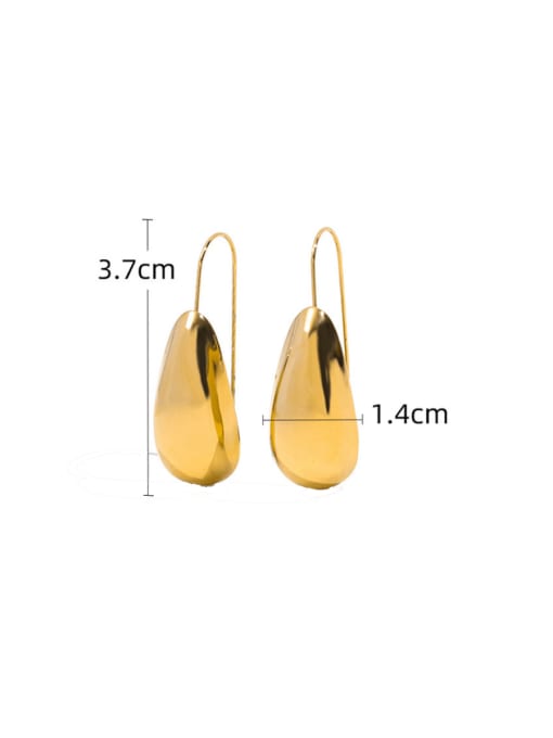 YAYACH Titanium Steel Water Drop Minimalist Hook Earring 2