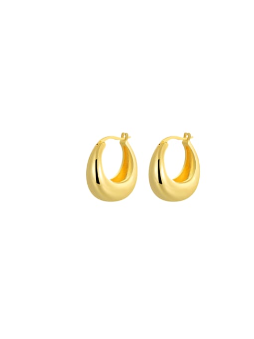 Clioro Brass Geometric Trend Stud Earring 0