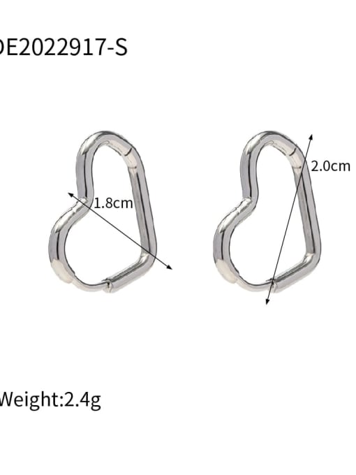 JDE2022917 S Stainless steel Heart Trend Stud Earring