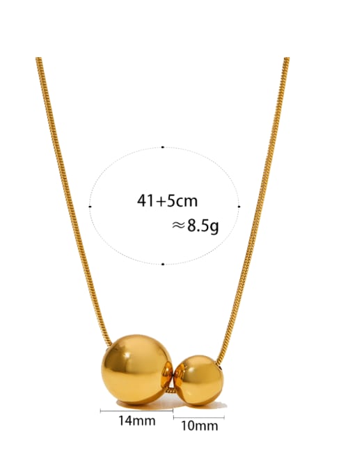 Clioro Stainless steel Ball Minimalist Necklace 2