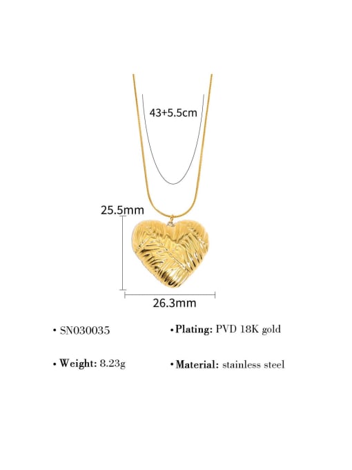 YAYACH Stainless steel Heart Trend Necklace 2