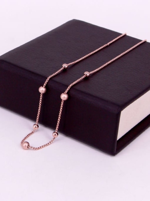 K.Love Titanium Steel Bead Round Minimalist Necklace 4