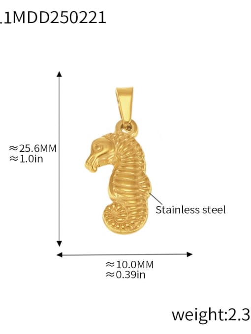 D11 Gold Pendant Stainless steel Minimalist Heart Irregular Diy Pendant