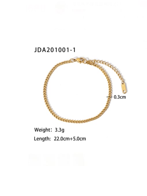JDA201001-1 Stainless steel Cross Minimalist Bracelet