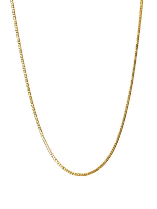 SN22113004 Titanium Steel Geometric Minimalist Link Necklace