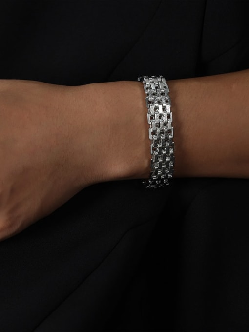 NE015 steel bracelet 21cm wide 16mm 54g Titanium Steel Geometric Chain Hip Hop Bracelet