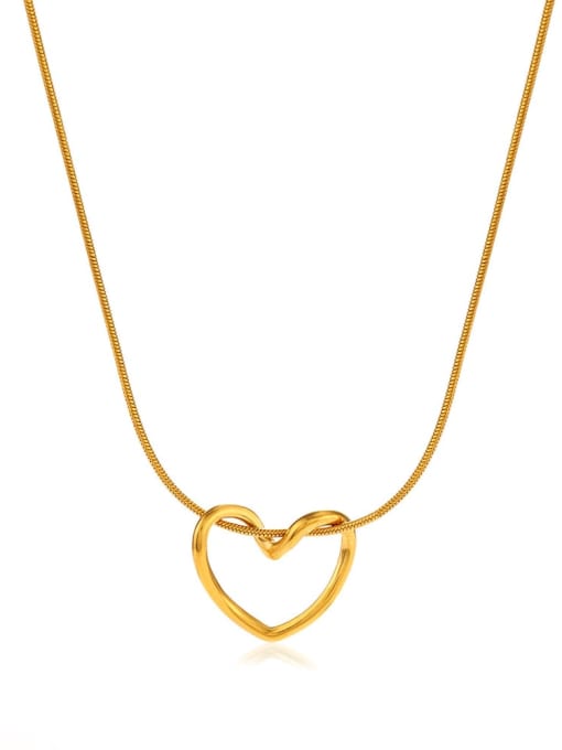 J$L  Steel Jewelry Stainless steel Heart Minimalist Necklace 0