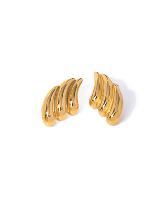 JDE2403057 Stainless steel Geometric Minimalist Stud Earring