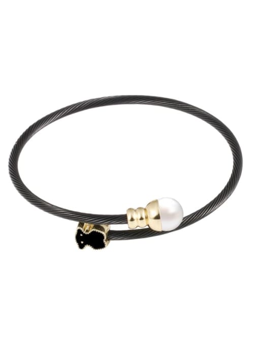 Black Beast Bracelet Stainless steel Hip Hop Bear Ring Earring And Bracelet Set