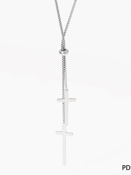 Cross PDD511 Stainless steel Geometric Trend Lariat Necklace