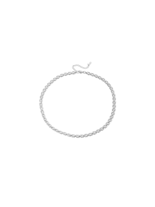 Necklace Steel Trend Geometric Titanium Steel Bracelet and Necklace Set
