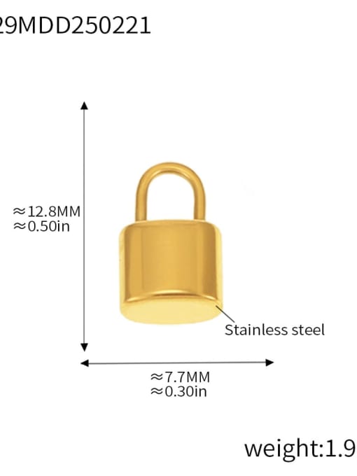 D29 Gold Pendant Stainless steel Minimalist Heart Irregular Diy Pendant