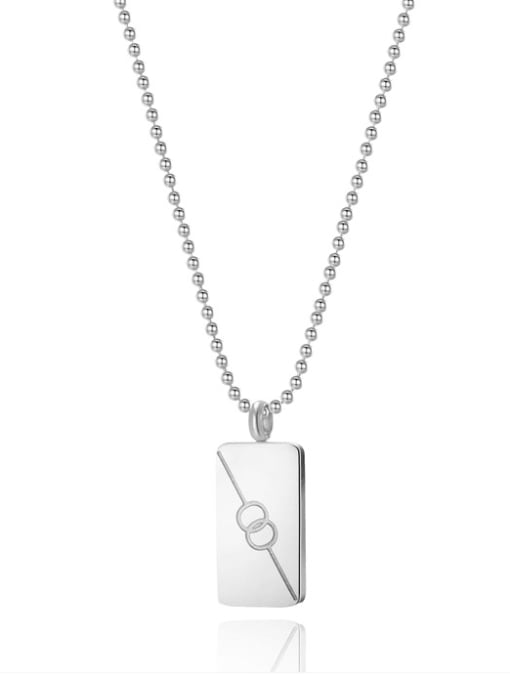YAYACH Titanium Steel Cubic Zirconia Geometric Minimalist Necklace 1