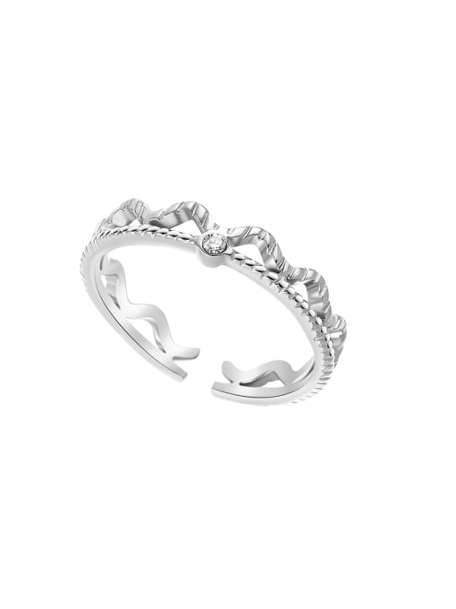 YAYACH Stainless steel Crown Minimalist Stackable Ring 3