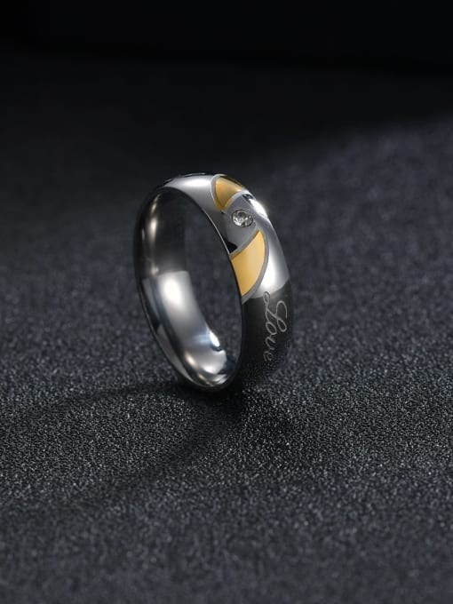 SM-Men's Jewelry Stainless steel Irregular Minimalist Couple Ring 1