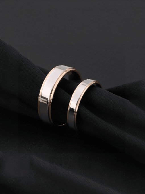 BELII Titanium Steel Round Minimalist Band Ring 1