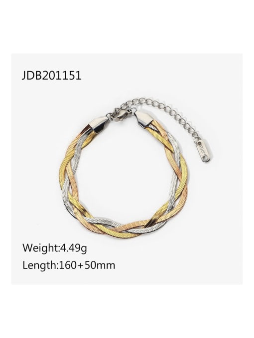 J&D Stainless steel Geometric Minimalist Link Bracelet 4