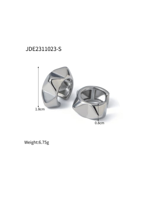 JDE2311023 S Stainless steel Geometric Vintage Stud Earring