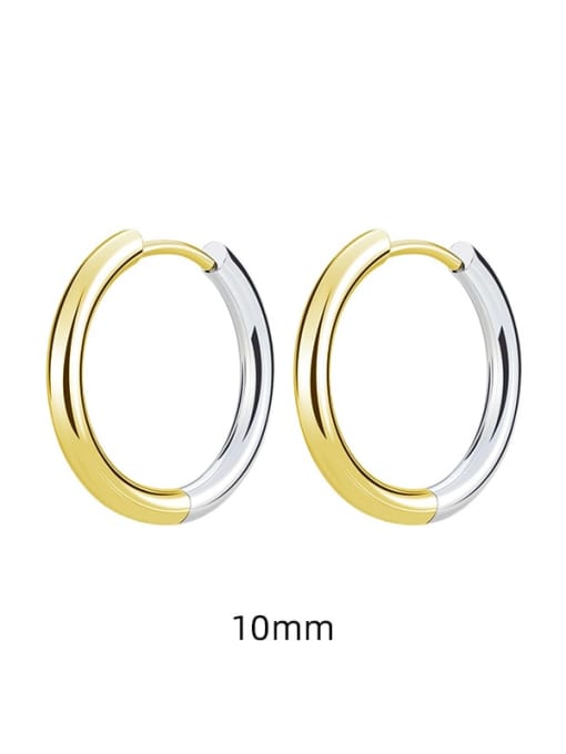 2.5*10 gradually golden  Only One Titanium Steel Geometric Minimalist Single Earring