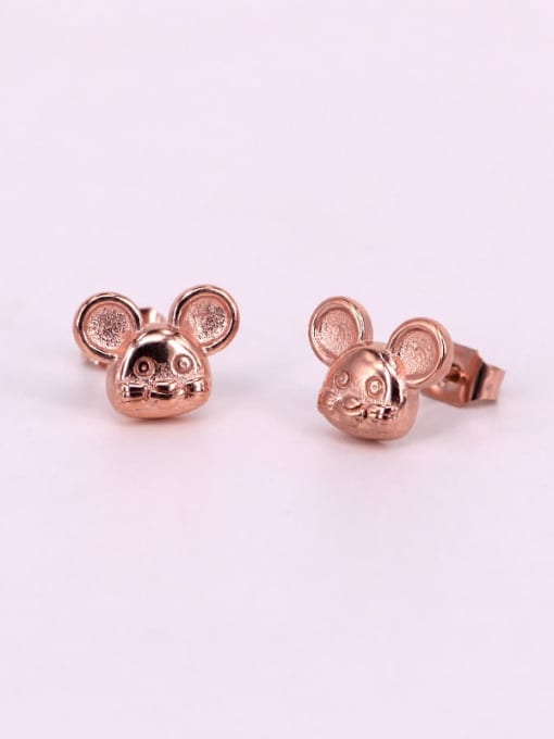 K.Love Titanium  Mouse Zodiac Cute Stud Earring 3
