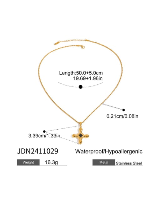 J&D Stainless steel Cross Hip Hop Regligious Necklace 2