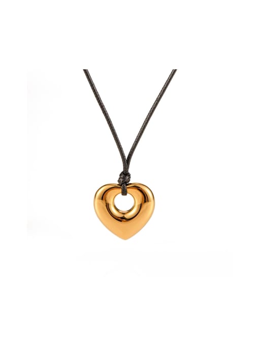 J&D Stainless steel Heart Trend Necklace 0