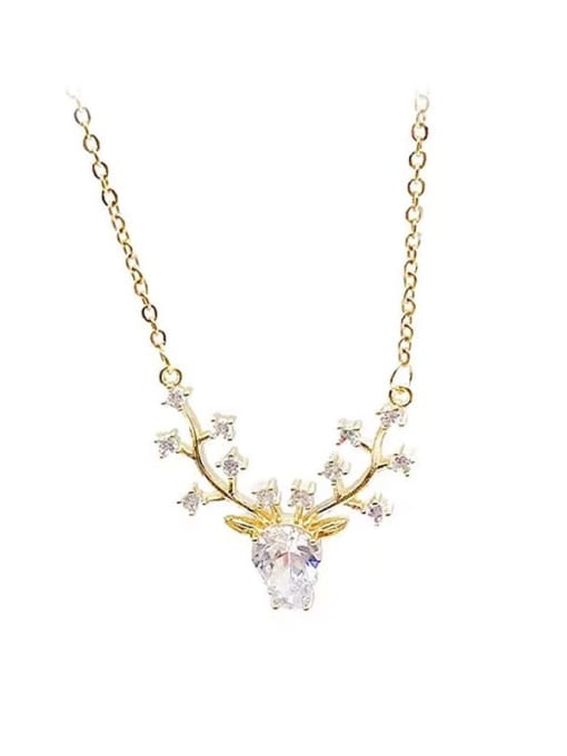K.Love Titanium Steel Deer Dainty Necklace 0