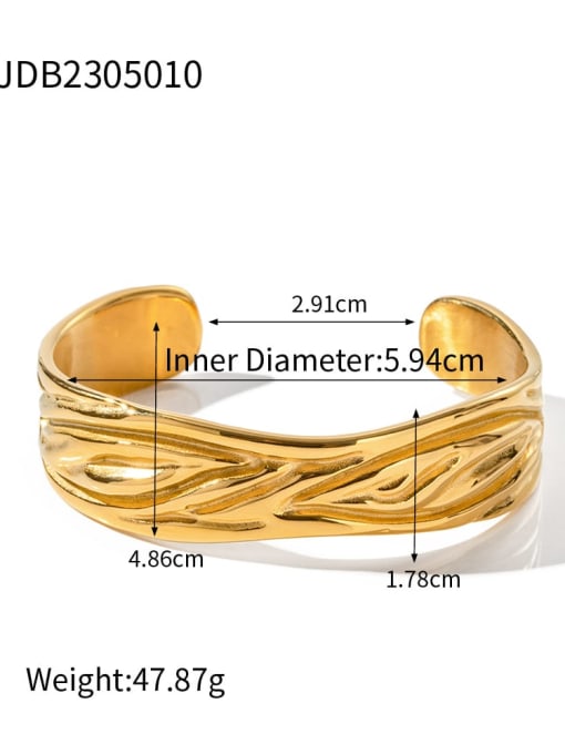 JDB2305010 Stainless steel Geometric Trend Cuff Bangle