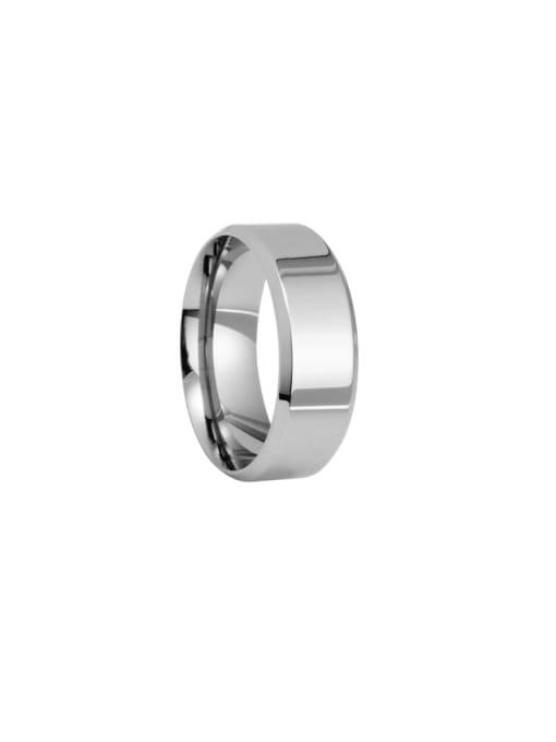 Steel Stainless steel Geometric Minimalist Men's Band Ring