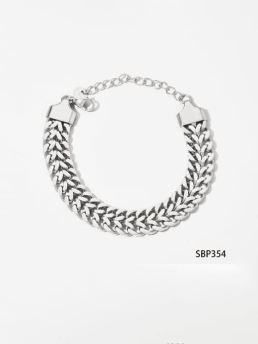 SBP354 Stainless steel Snake Bone Chain Hip Hop Link Bracelet