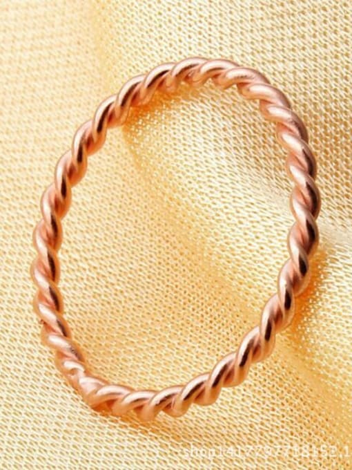 K.Love Titanium Twist  Irregular Minimalist  Ring
