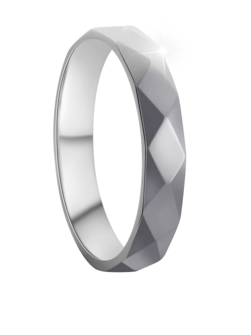 steel Titanium Steel Geometric Hip Hop Band Ring