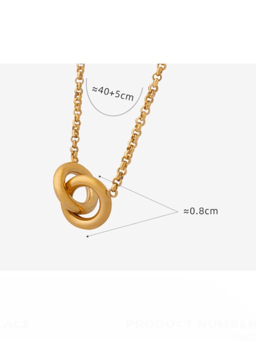 MAKA Titanium Steel Tassel Minimalist Necklace 2