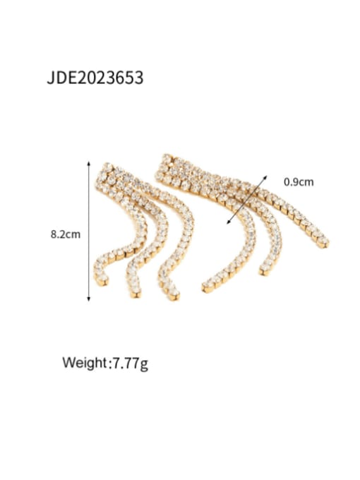 JDE2023653 Stainless steel Geometric Vintage Threader Earring