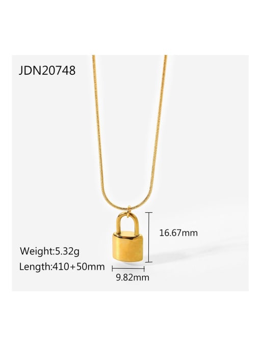 JDN20748 Stainless steel Locket Trend Necklace
