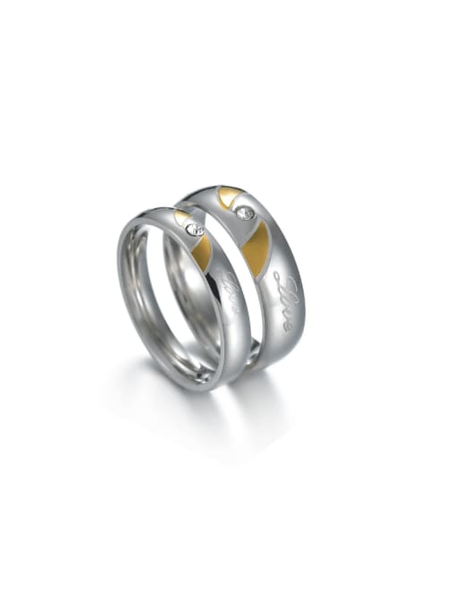 SM-Men's Jewelry Stainless steel Irregular Minimalist Couple Ring 0