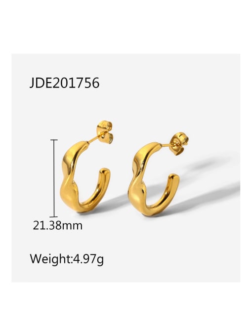 JDE201756 Stainless steel Geometric Trend Stud Earring