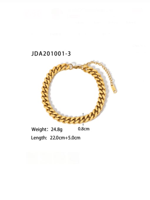 JDA201001-3 Stainless steel Cross Minimalist Bracelet