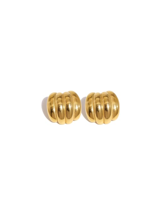 YAYACH Titanium Steel Geometric Vintage Stud Earring