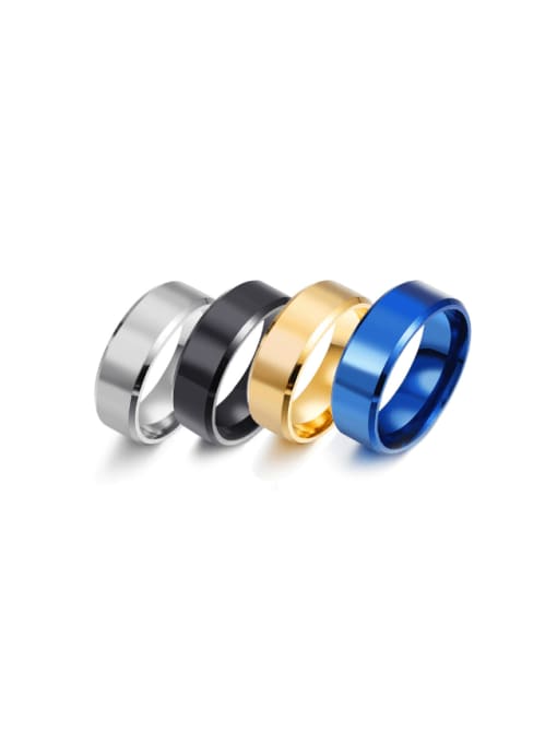 SM-Men's Jewelry Stainless steel Geometric Minimalist Men's Band Ring 0