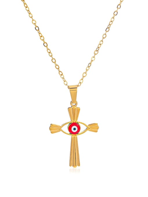 J$L  Steel Jewelry Stainless steel Cross Vintage Regligious Necklace 0