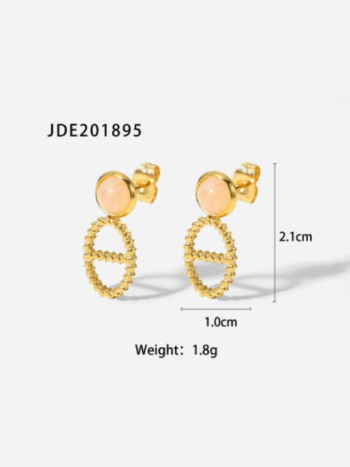 JDE201895 Stainless steel Hollow  Geometric Minimalist Drop Earring