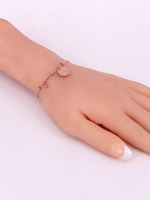 K.Love Titanium  Round Geometric Minimalist Bracelet 1