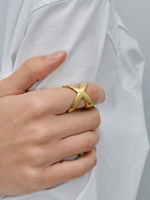 J&D Stainless steel Pentagram Minimalist Band Ring 1
