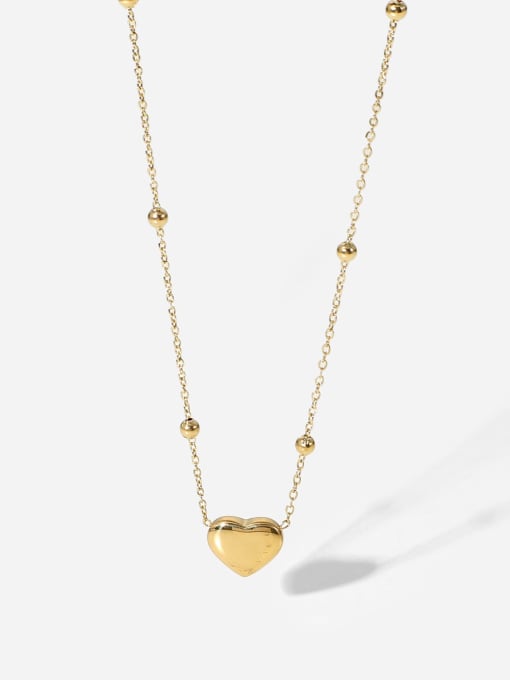 J&D Stainless steel Heart Minimalist Necklace