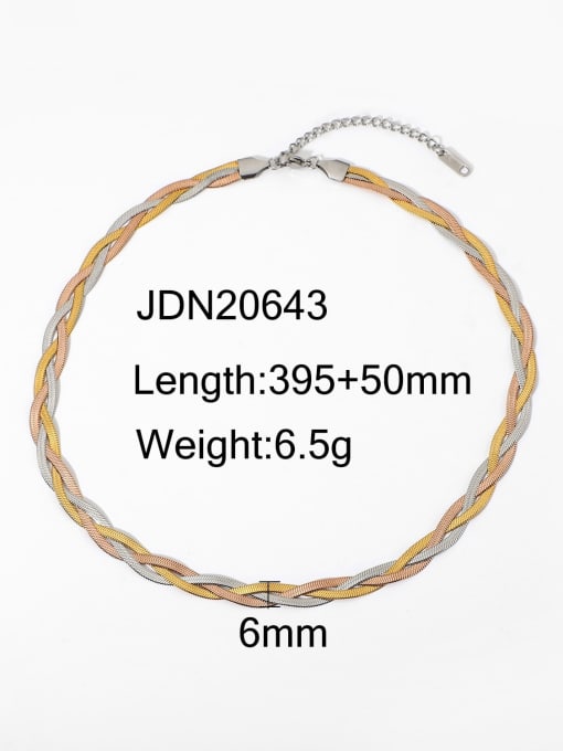 JDN20643 Stainless steel Trend Choker Necklace