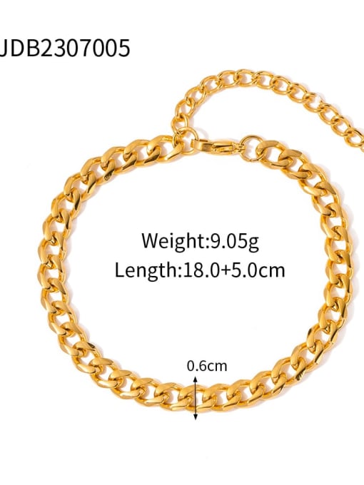 JDB2307005 Trend Geometric Stainless steel Bracelet and Necklace Set